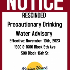 PDWA Rescinded - 1500 & 1600 Block 5th Ave & 500 Block 16th St