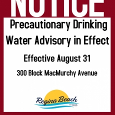 Precautionary Drinking Water Advisory - 300 Block MacMurchy Ave.