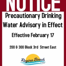Precautionary Drinking Water Advisory - 200 & 300 Block 3rd St E