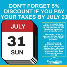 Tax Discount if paid by July 31