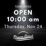 Town Office Open at 10:00 - Thurs, Nov 24