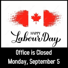 Happy Labour Day! Town Office Closed