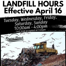 Landfill Hours Change - Effective April 16