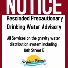 Rescinded Precaution Drinking Water Advisory 