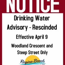 Drinking Water Advisory Rescinded - Woodland Cres & Steep St