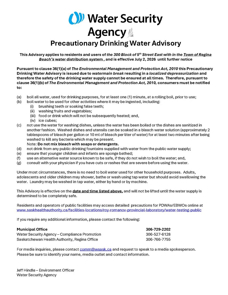20260702_WW_ReginaBeach_PDWA_Portion(5thStreetEast)_Poster