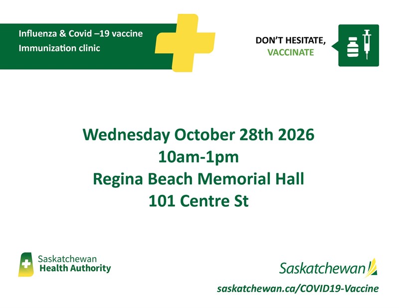 Regina_Beach_2026_Flu_Clinic_poster